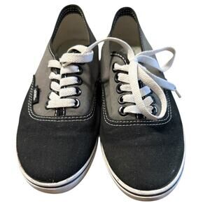 Vans Black & Gray Canvas Sneakers Women’s 6.5 / Men’s 5